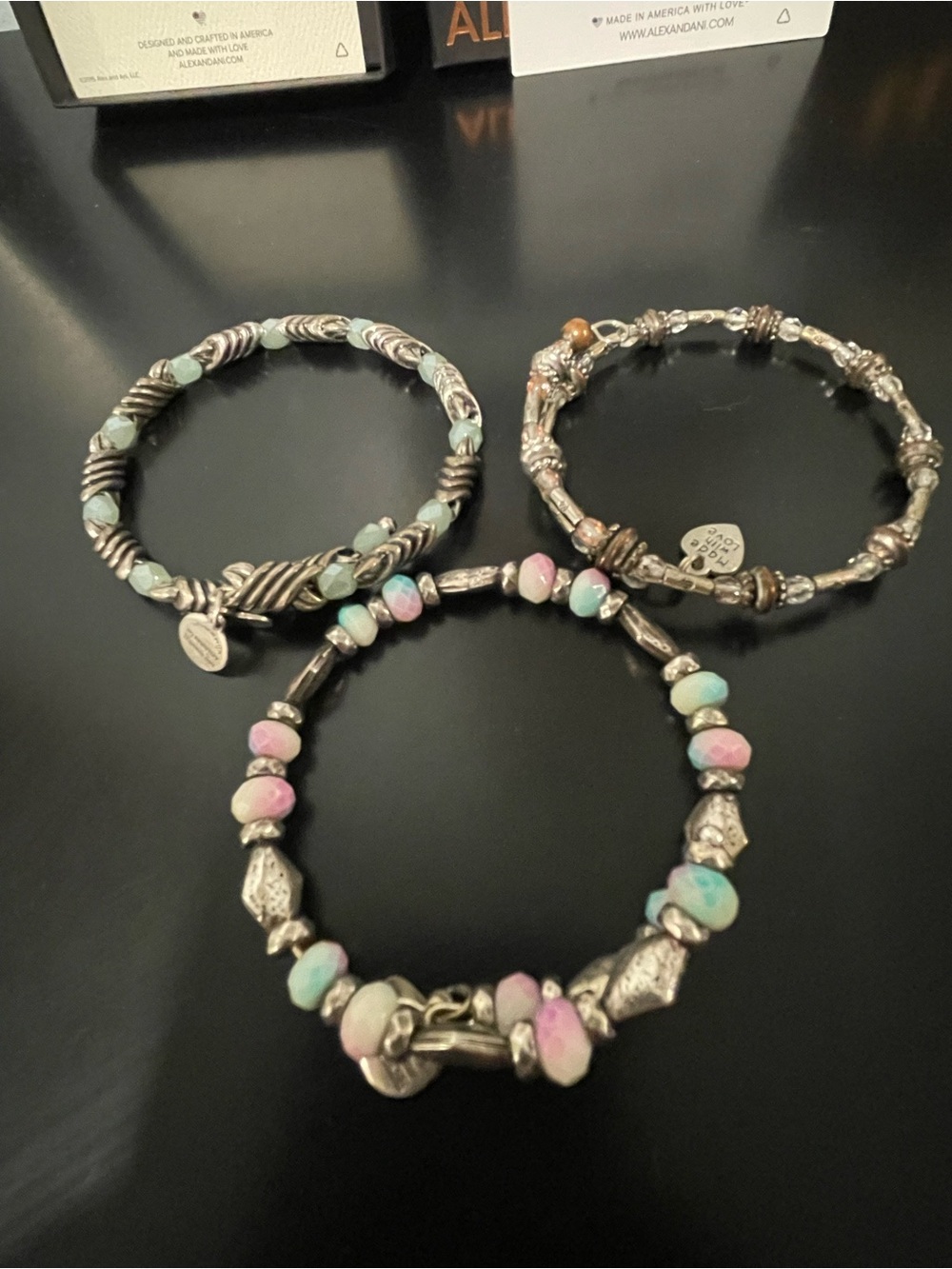 Set of 3 bracelets- 2 Alex and Ani and 1 no brand - Picture 2 of 9